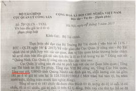 Giả mạo văn bản của Bộ Tài chính về bán đấu giá xe ô tô trong vụ án "Dũng mặt sắt"