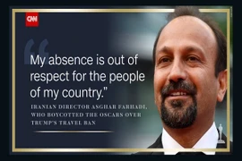 Iran ca ngợi đạo diễn đoạt giải Oscar vì… chống Donald Trump