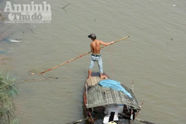 Ngán ngẩm cảnh: Chưa kịp chầu Trời, cá chép đã bị vớt gọn