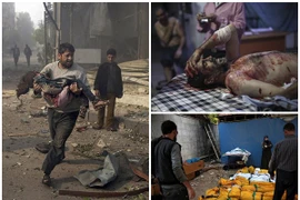 Máy bay Nga bị nghi không kích trúng dân thường ở ngoại ô Damascus, 23 người chết