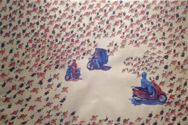 Vẽ cuộc sống trên giấy dó