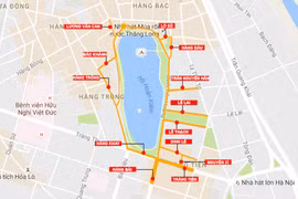 [Infographic] Vị trí các tuyến đường phục vụ "Không gian đi bộ khu vực hồ Hoàn Kiếm"