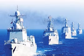 Mỹ phát hiện 5 tàu chiến Trung Quốc lần đầu áp sát bờ biển Alaska