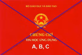 Quản lý chặt các phôi chứng chỉ tin học tồn đọng sau ngày 15-12