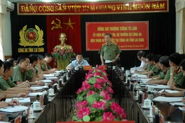 Bộ trưởng Tô Lâm thăm và làm việc tại Công an tỉnh Lai Châu