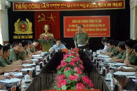 Bộ trưởng Tô Lâm thăm và làm việc tại Công an tỉnh Lai Châu