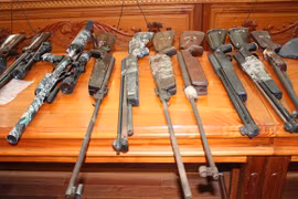 Công an triệt xóa nhiều điểm chứa súng, đạn trái phép ở miền Tây