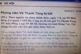 Xung quanh vụ bắt giữ phóng viên của báo Pháp luật TP.HCM
