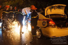 Xà cừ cổ thụ bật gốc, lái xe taxi chết oan uổng