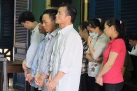 Các bị cáo tại phiên tòa