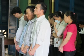 Các bị cáo tại phiên tòa