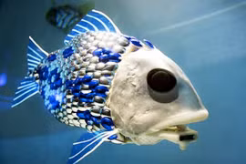 Xem robot bơi lội uyển chuyển như cá chép