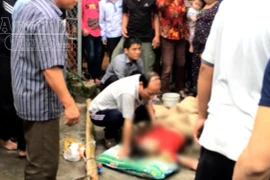 Hạ cây nêu ngày Tết, 2 thanh niên bị điện giật nguy kịch