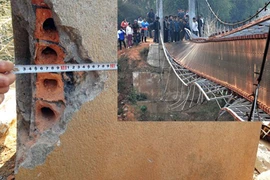 Thông tin mới nhất vụ trụ cầu treo Chu Va 6 độn gạch