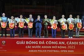 Lễ khai mạc Giải bóng đá Công an, Cảnh sát ASEAN mở rộng 2025 gây ấn tượng mạnh