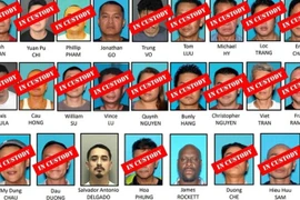 Nhiều nghi phạm gốc Việt bị bắt giữ trong 1 đợt truy quét tội phạm buôn lậu vũ khí và ma túy của FBI