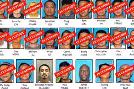 Nhiều nghi phạm gốc Việt bị bắt giữ trong 1 đợt truy quét tội phạm buôn lậu vũ khí và ma túy của FBI