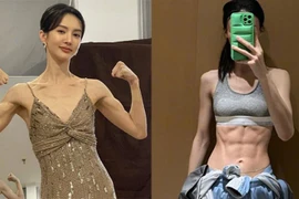 Sao nữ Kim Thần gây 'sốc' với màn khoe cơ bắp khi diện váy dạ hội