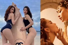 [ẢNH] Chi Pu - Ngọc Trinh tung loạt ảnh nóng bỏng ‘khoe’ tình chị em thân thiết 