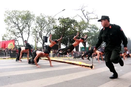 Tổng hợp những màn trình diễn ấn tượng của lực lượng Công an tại phố đi bộ hồ Gươm
