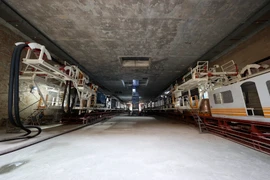 Bên trong các ga chuẩn bị đào hầm của dự án Metro Nhổn - ga Hà Nội