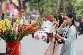 Giới trẻ Hà Nội đua nhau lên phố chụp ảnh Tết