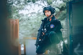 Những hình ảnh lực lượng Cảnh sát Cơ động qua góc nhìn nghệ thuật