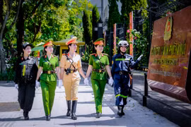 Vẻ đẹp mạnh mẽ, cá tính của những nữ Công an Thủ đô
