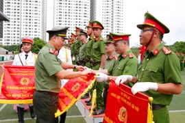 Bế mạc trao giải Hội thi Điều lệnh, quân sự, võ thuật năm 2023 của Công an Hà Nội