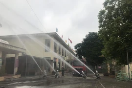 Xử lý đám cháy giả định tại trường mầm non