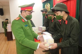 Công an huyện Mỹ Đức động viên 32 tân binh thực hiện nghĩa vụ tham gia CAND