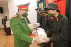 Công an huyện Mỹ Đức động viên 32 tân binh thực hiện nghĩa vụ tham gia CAND