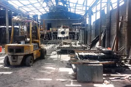 Nổ lò luyện phôi thép, 5 người bị thương