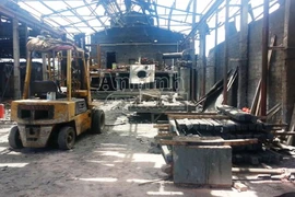 Nổ lò luyện phôi thép, 5 người bị thương