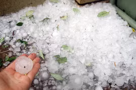 Nghệ An: Hơn 70 ngôi nhà bị hư hỏng do mưa đá lốc xoáy tàn phá