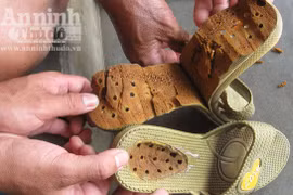 Phát hiện dép nhãn hiệu Trung Quốc gây ngứa, nhức chân
