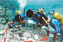 Trung Quốc ngang nhiên tiến hành khảo cổ tại Hoàng Sa và Trường Sa