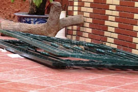 Bé trai 13 tuổi bị cổng sắt rơi đè lên người gây tử vong