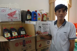 Khởi tố Giám đốc chuyên buôn bán dầu nhớt giả