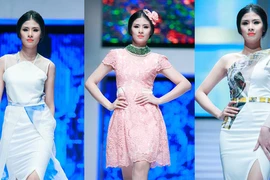 Hoa hậu Ngọc Hân “diện” thời trang do chính mình thiết kế