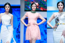 Hoa hậu Ngọc Hân “diện” thời trang do chính mình thiết kế