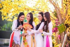 Người đẹp Việt rạng rỡ khoe sắc trong tà áo dài truyền thống