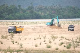 Một doanh nghiệp bị phạt 70 triệu đồng do khai thác cát trái phép