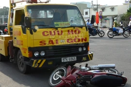 Xe cứu hộ gây tai nạn trên tuyến đường nội đô đẹp nhất TP Hồ Chí Minh