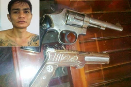 Bắt tên cướp vai xăm hình rồng, hai tay hai súng