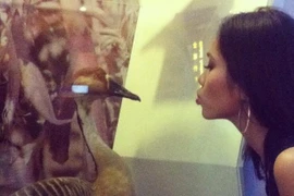 Hoàng My "mê mẩn" tạo dáng bên các loài vật 