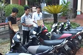 Liên tiếp phát hiện các đối tượng trộm xe máy