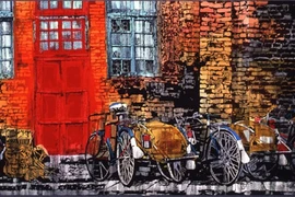 Hồn cốt Việt Nam trong tranh nhuộm màu Katazome