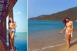 Siêu mẫu Minh Triệu thả dáng, khoe đường cong gợi cảm