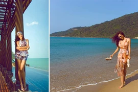 Siêu mẫu Minh Triệu thả dáng, khoe đường cong gợi cảm